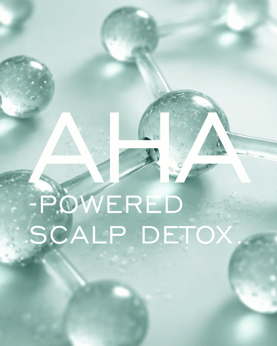 AHA-powered scalp detox graphic
