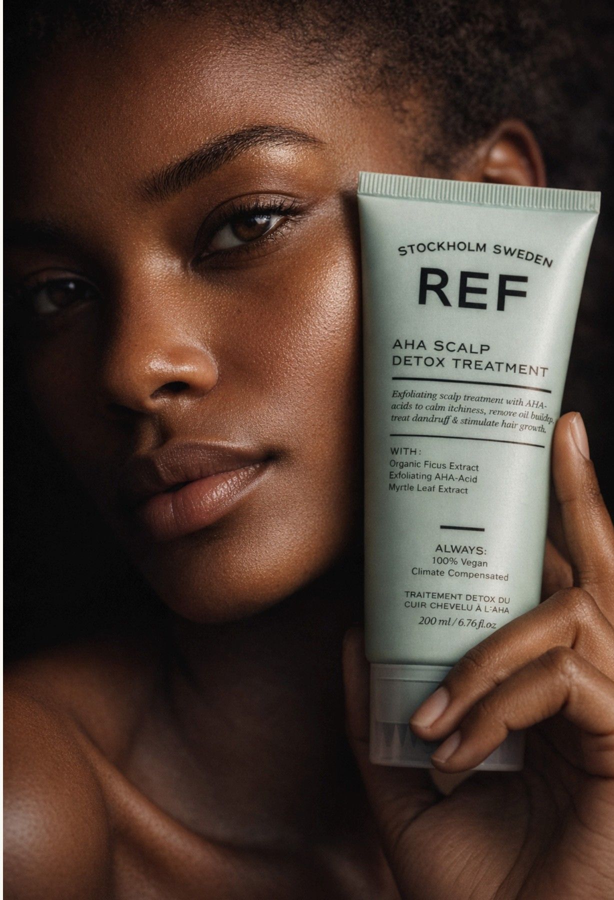 Campaign key visual for the AHA Scalp Detox launch